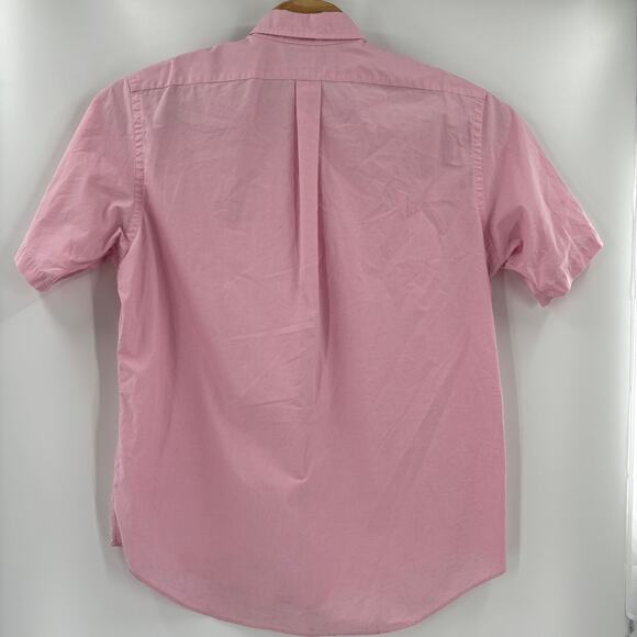 Ralph Lauren XL Pink Check Short Sleeve Button Down Classic Fit Shirt - Picture 5 of 5